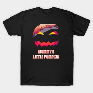 Fasbytes retro color Halloween ‘Mommy’s little pumpkin’ T-Shirt